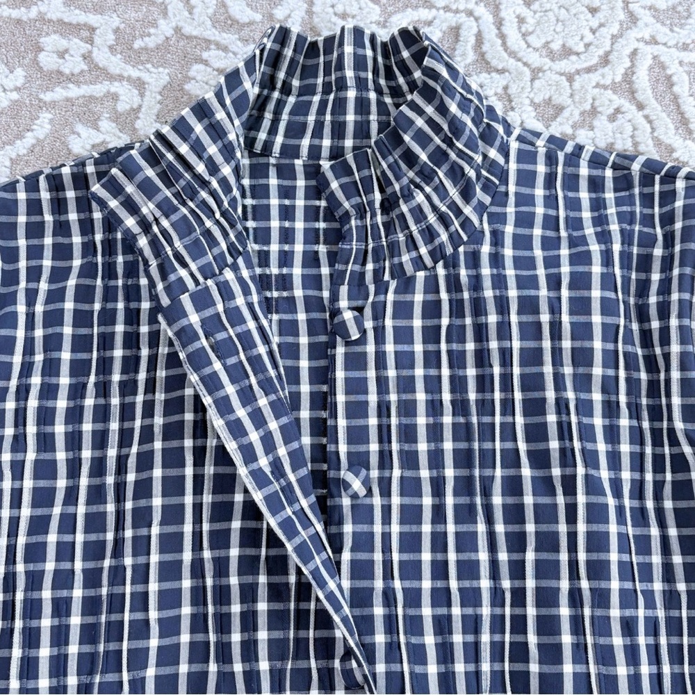 NWOT Foxcroft Carolina Crinkle 3/4 Sleeve Shirt - Picture 8 of 16